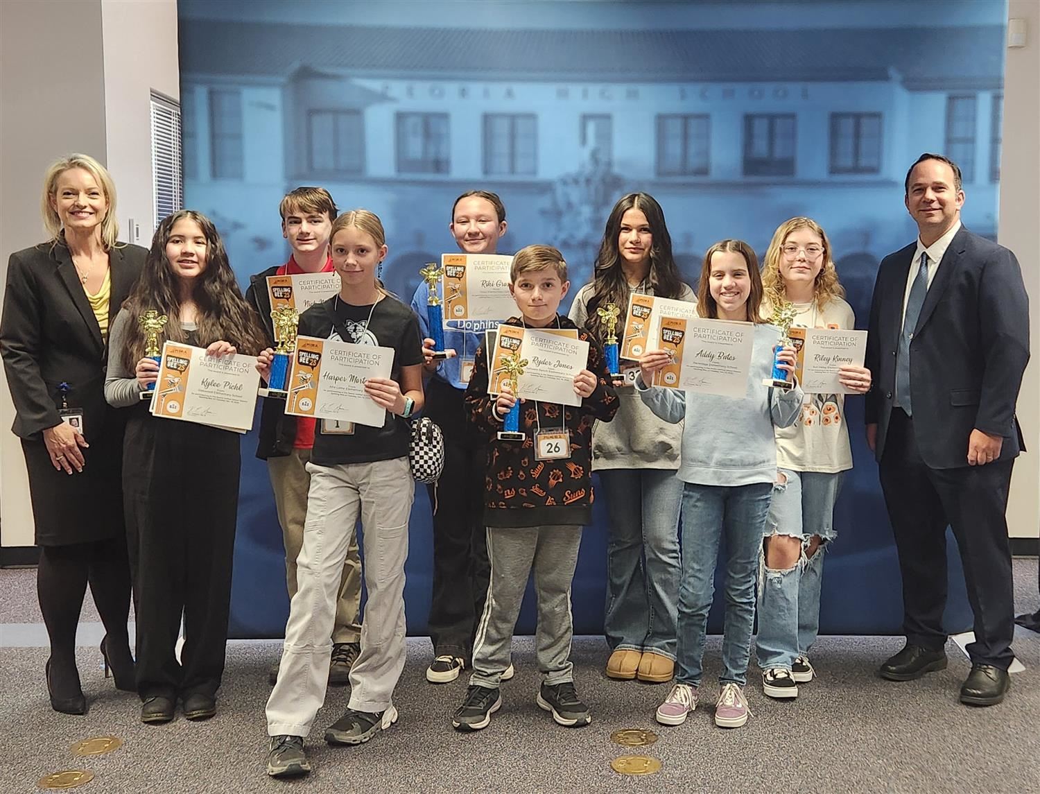  Spelling Bee Winners Group Photo